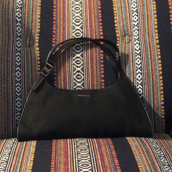 Vintage Gucci Black Baguette Shoulder Bag - Picture 1 of 5